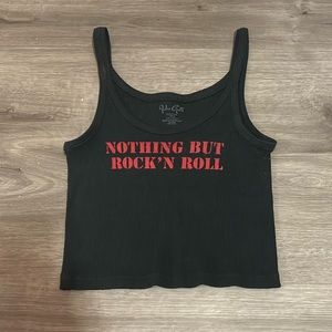 Brandy Melville Nothing but rock’n roll tank top